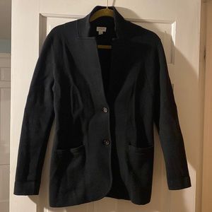 JCrew Sweater jacket blazer. Black. Size small. EUC.